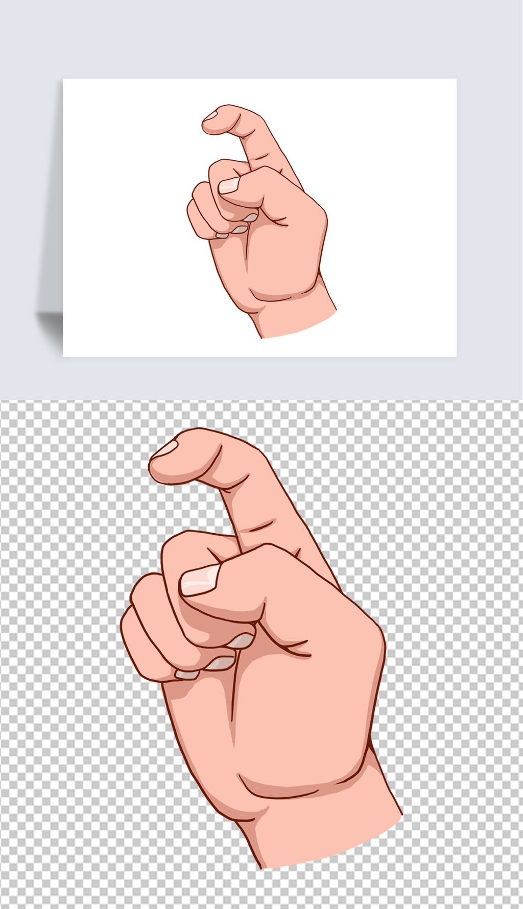 卡通手语手势玖手势九下载-编号23477395-人物-我图网