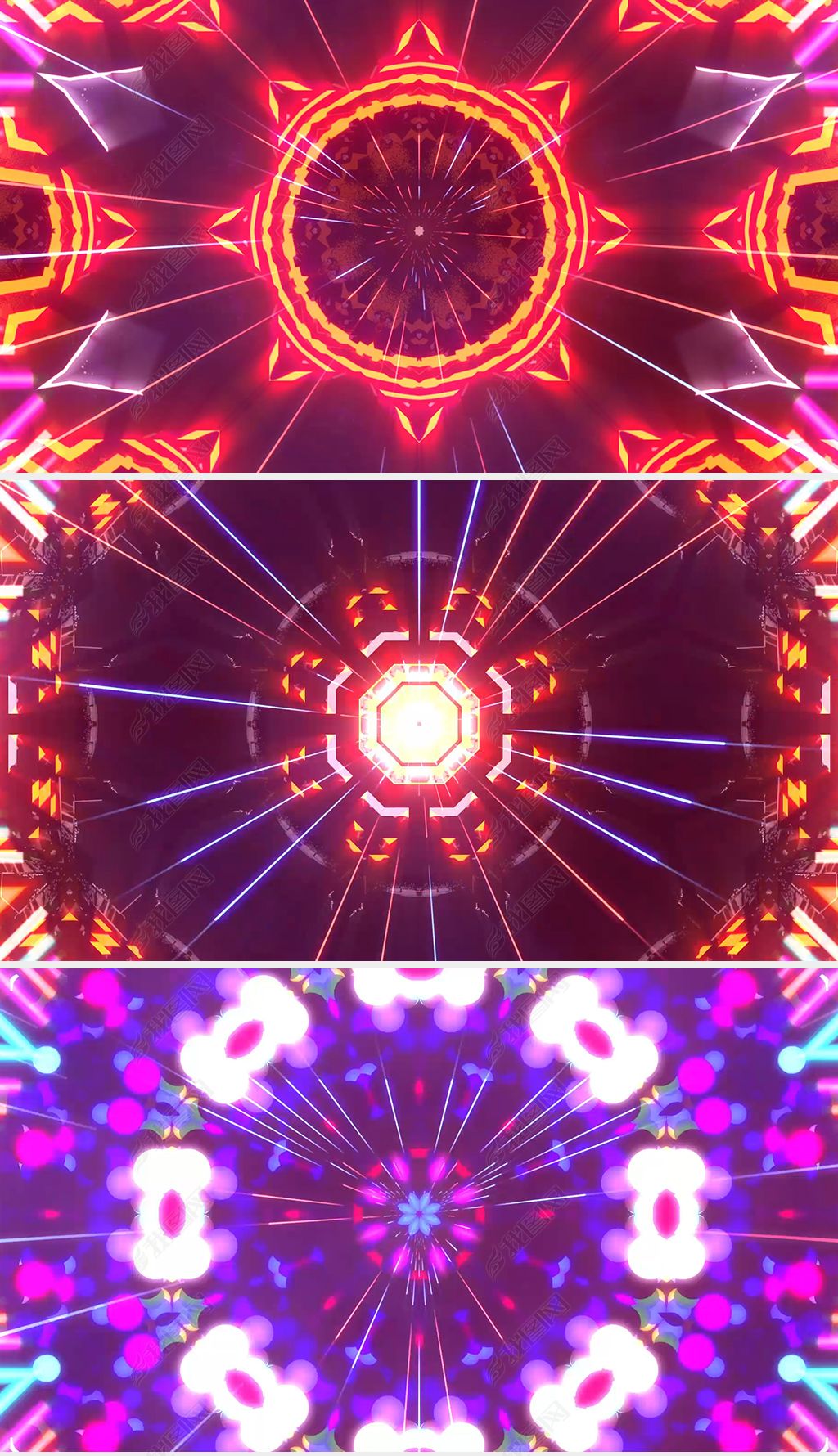 绚丽炫酷万花筒爵士舞现代舞t台走秀视频背景