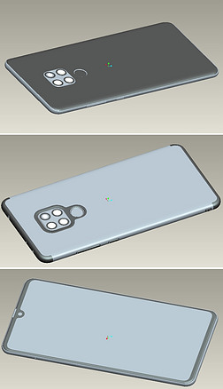 mate20手机壳模型淘宝渲染模型mate20手机模型