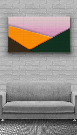 横版装饰画色块肌理装饰画几何大色块装饰画无框画