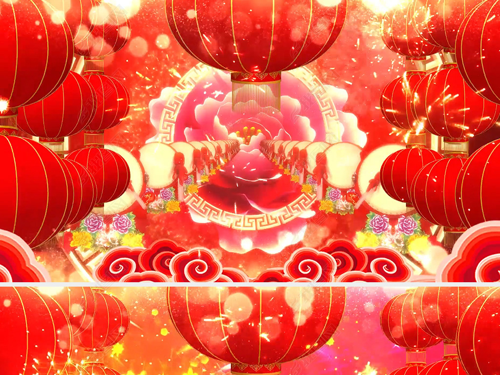 《张灯结彩》歌曲配乐背景