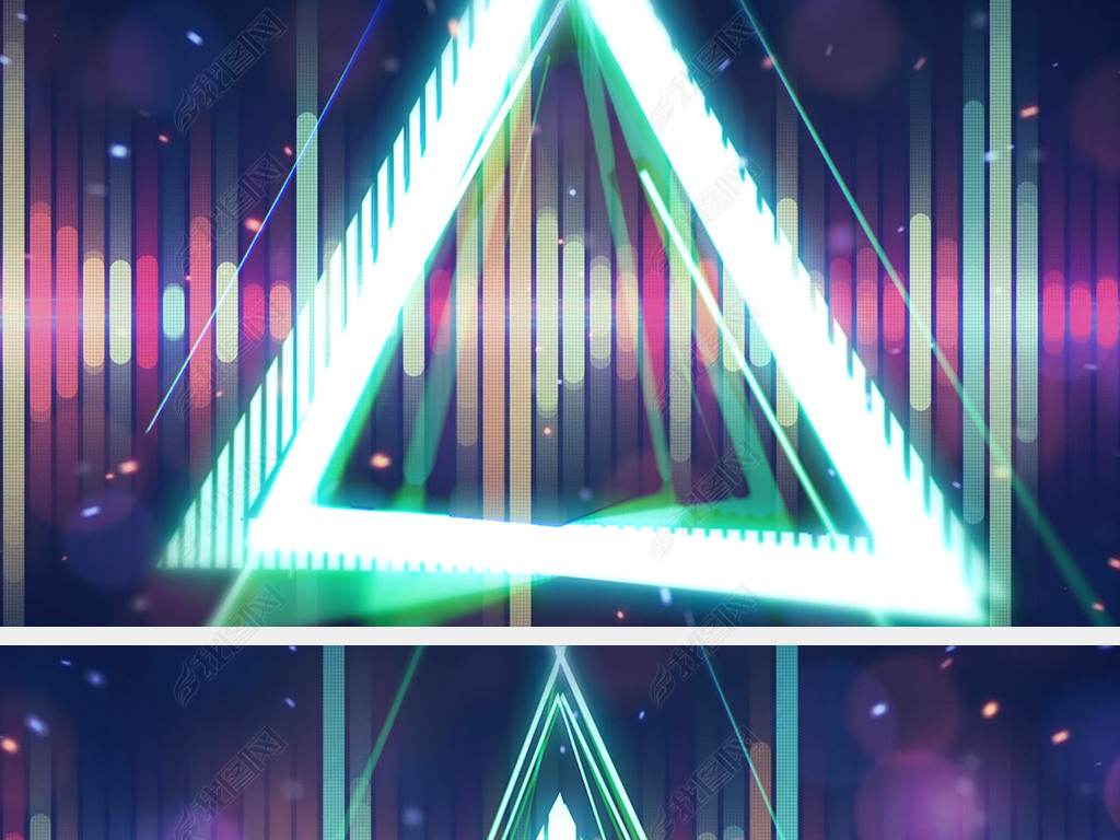 彩色时尚歌曲娃娃脸舞蹈配乐led舞台背景视频