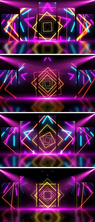 机械舞动感led背景视频