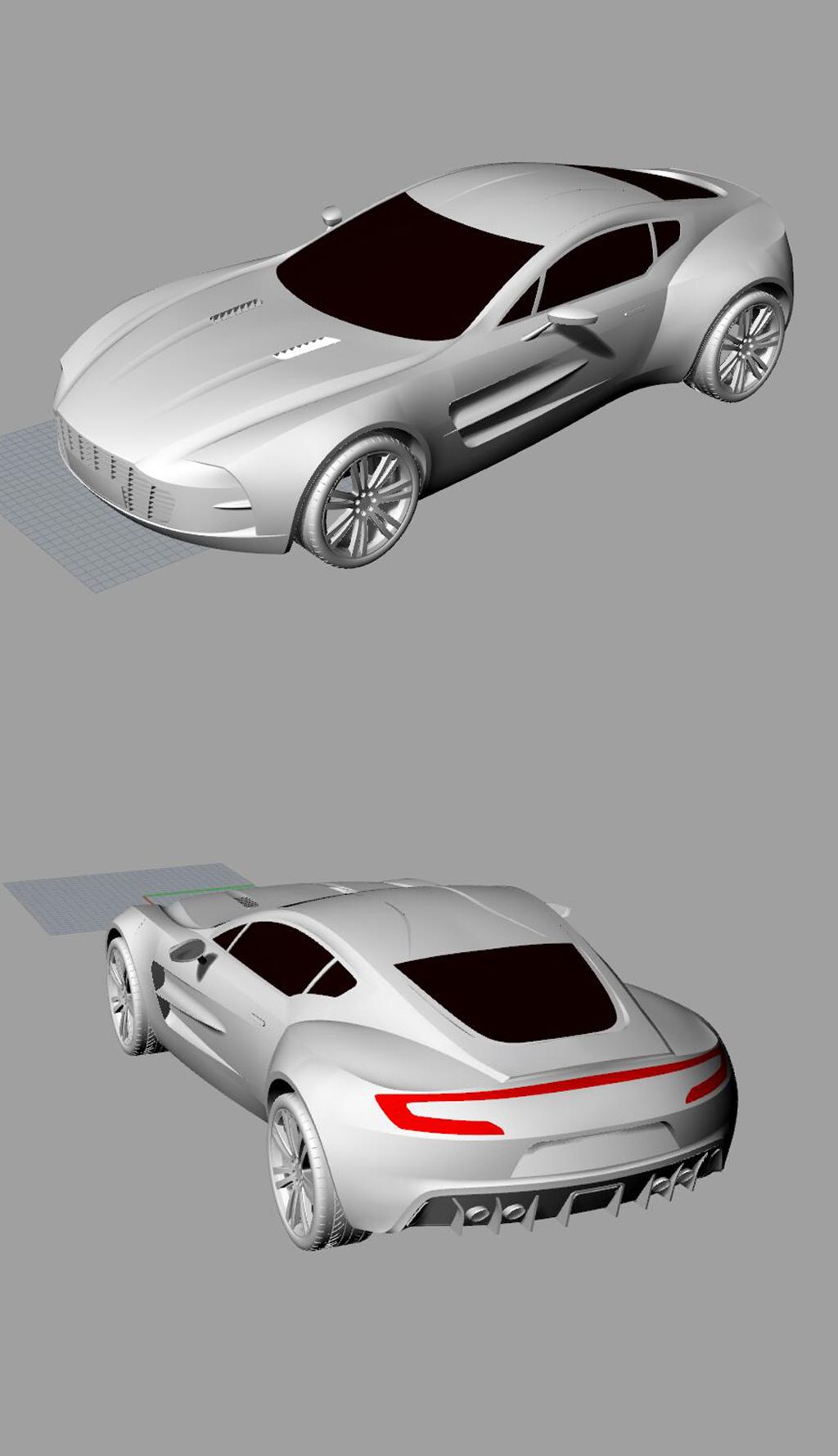 阿斯顿马丁one77轿车跑车汽车犀牛模型3d模型obj模型