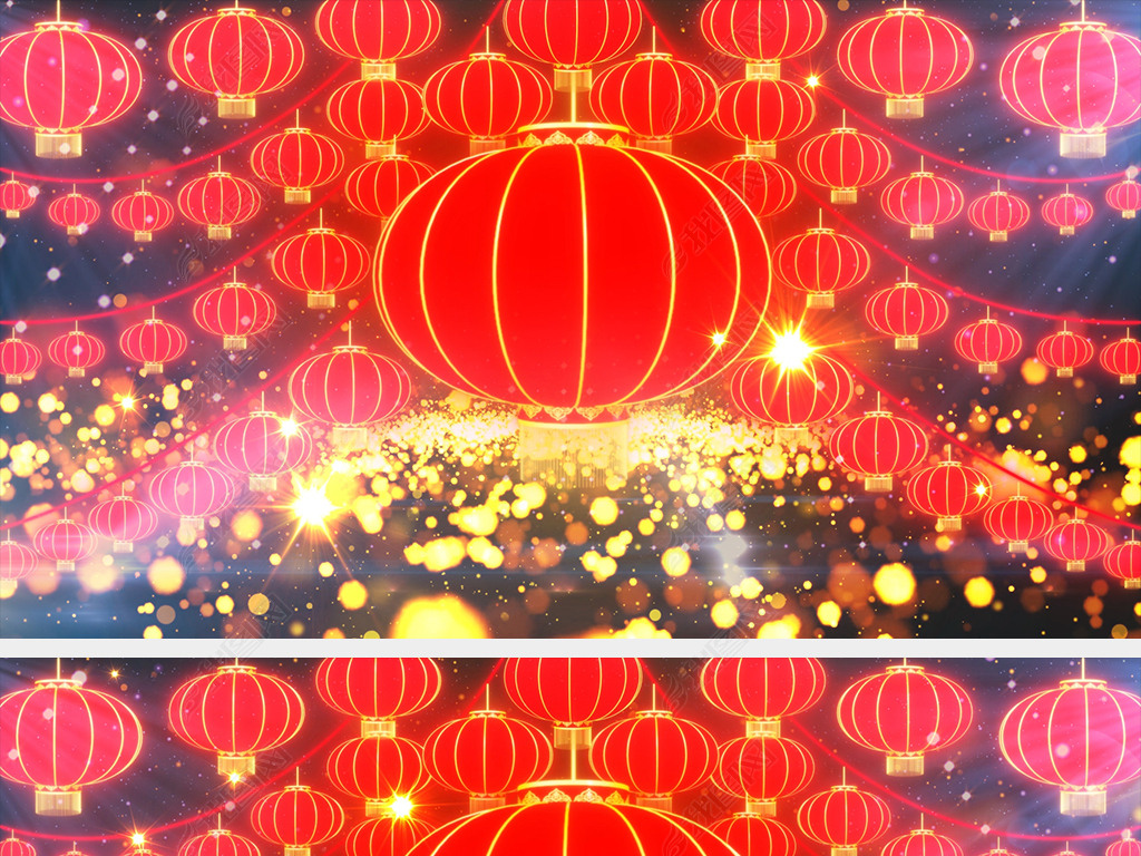 歌曲相亲相爱演唱舞台灯笼高高挂led背景视频