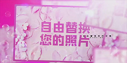 粉色浪漫的婚恋爱情AE相册模板视频