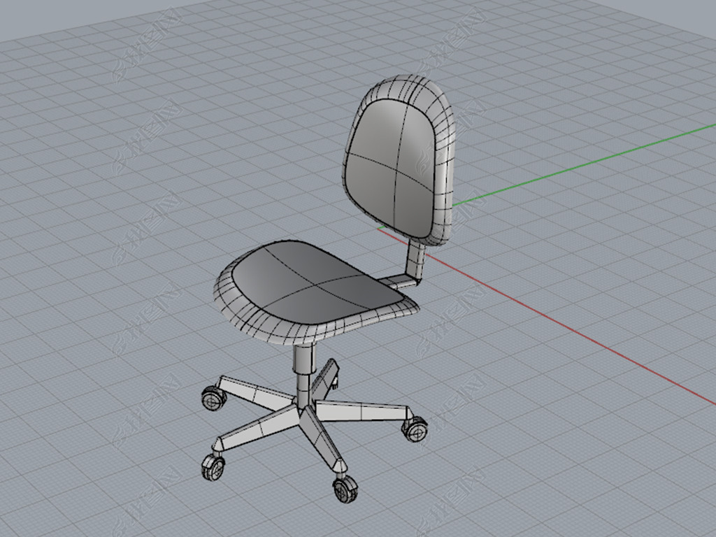 原创办公旋转座椅子犀牛模型3d模型obj模型版权可商用