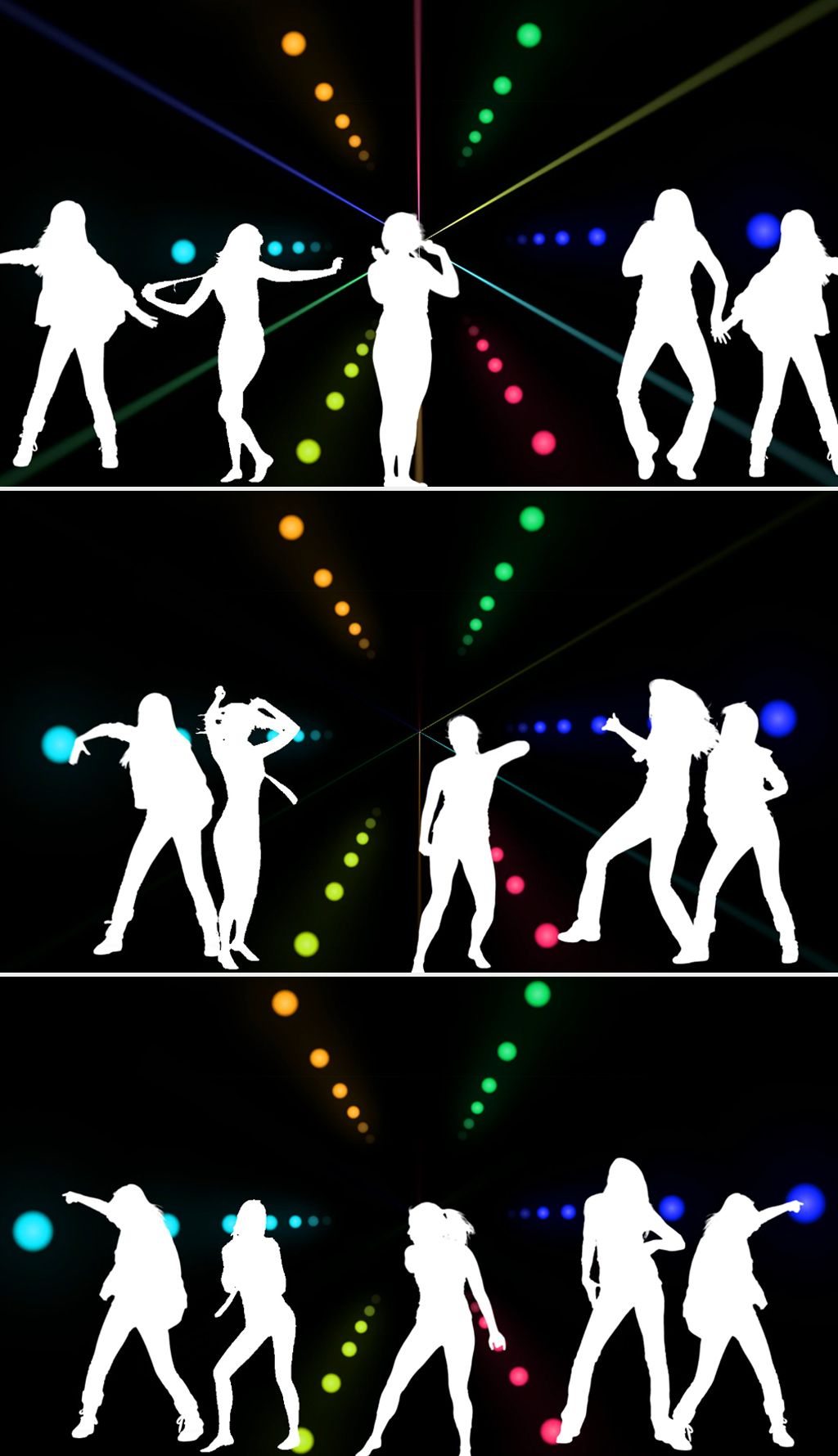 超酷dj舞蹈女孩跳舞的舞台动感舞台跑屏视频背景