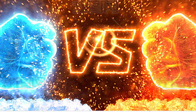 震撼冰火拳头对碰vs对决pk争霸led视频