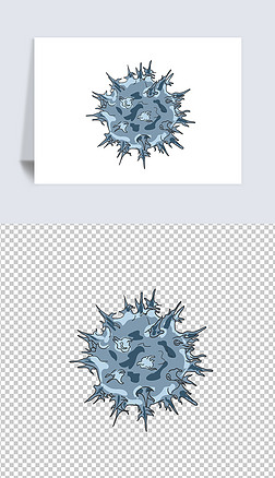 细菌病毒卡通病毒细菌手绘图矢量ai