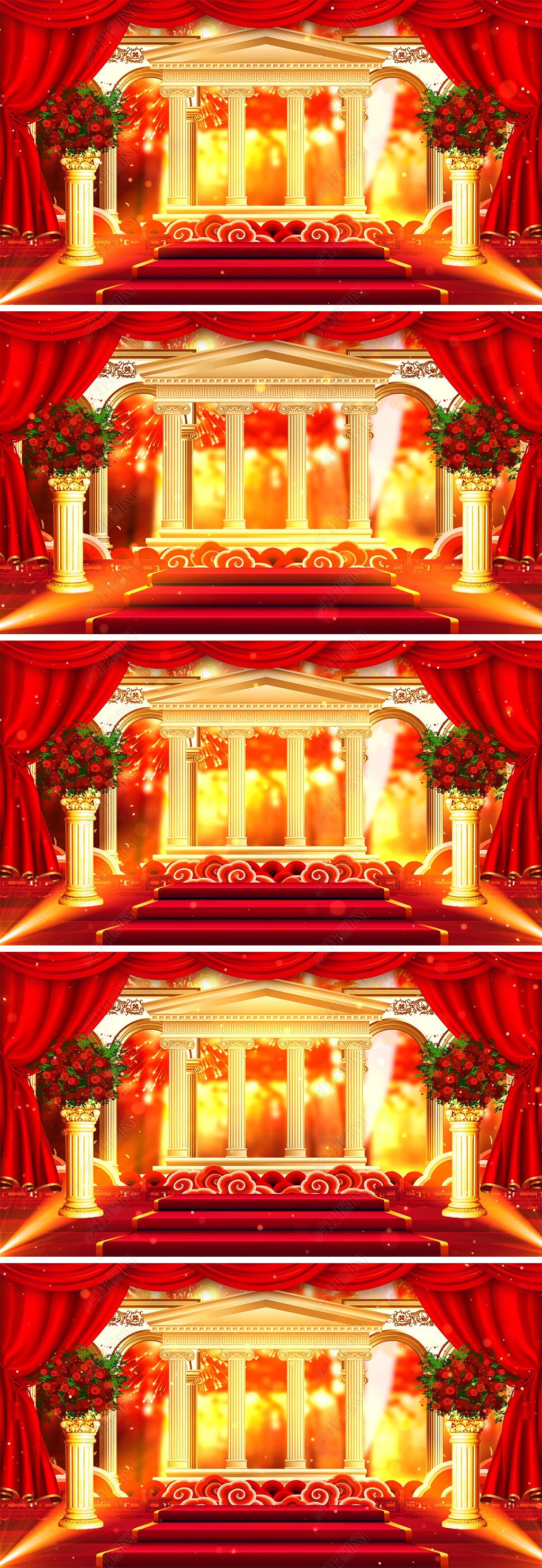 怀旧复古老上海百乐门舞台背景视频下载-编号23675662-led视频素材-我