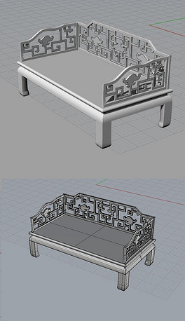 犀牛模型客厅沙发家具茶几桌子犀牛模型3d模型obj模型仿生鸟笼座椅子