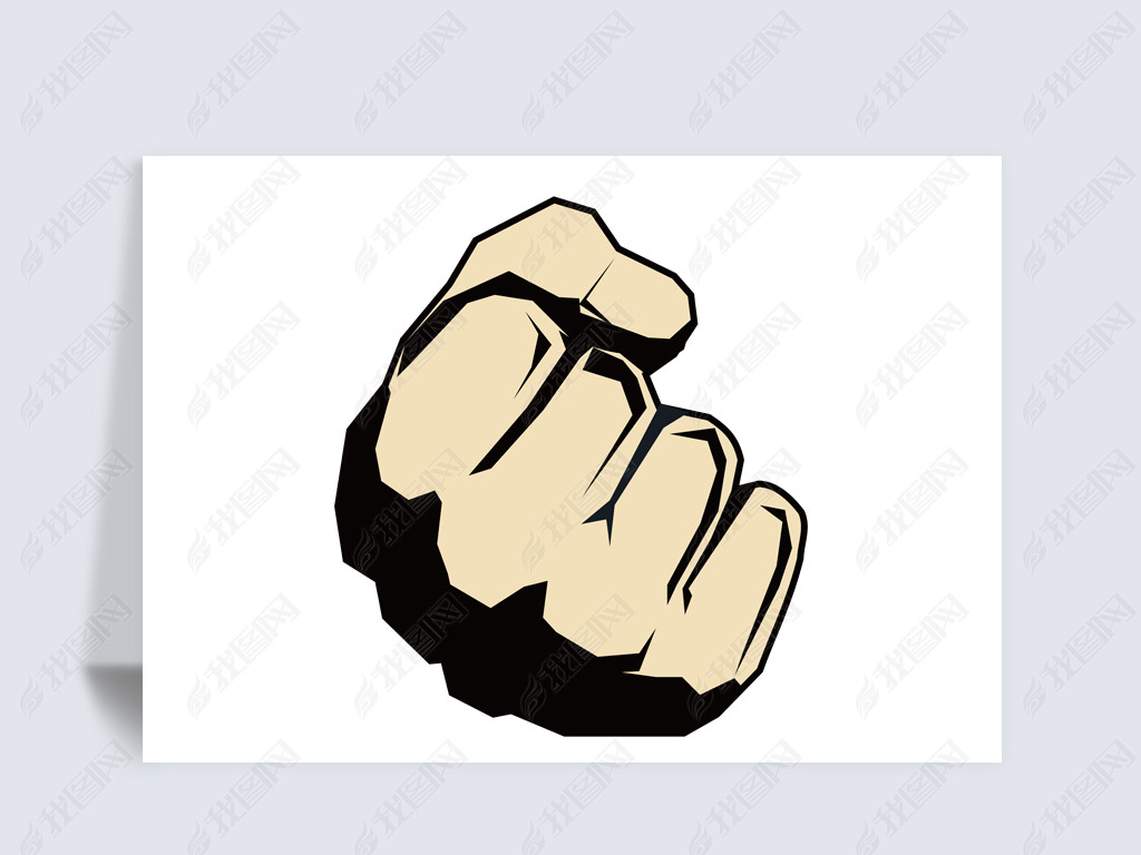 免抠元素 卡通手绘 人物 > 打击黑恶势力重拳出击png素材拳头透明免抠