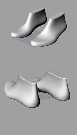 鞋子内部壁脚模型犀牛模型3d模型obj模型