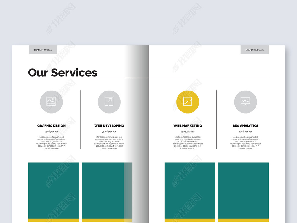 简单大气企业宣传画册产品手册ai设计模板