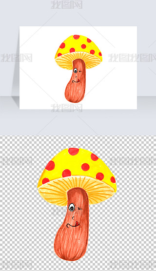 蘑菇头素材绿色专题模板-蘑菇头素材绿色图片素材下载-我图网