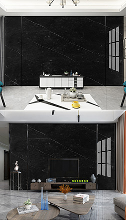 黑白玉石企业酒店会所宾馆黑色大理石背景墙