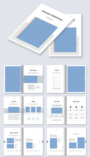 原创服装公司品牌推广画册产品手册ai设计模板版权可商用