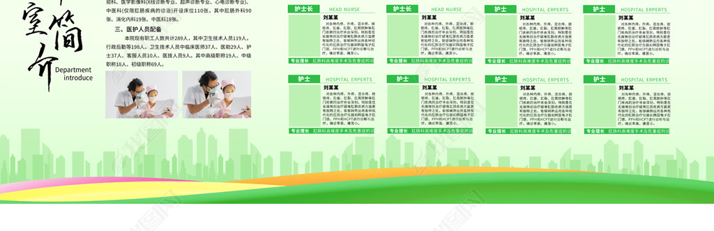 原创科室简介医院名医风采医生介绍宣传栏展板版权可商用
