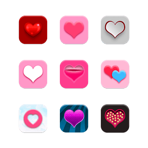 原创爱心app图标