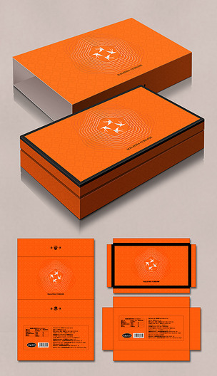 原创高端燕窝礼品盒创意食品包装设计效果图