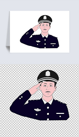 警察 头像免抠元素|警察免抠png元素矢量图