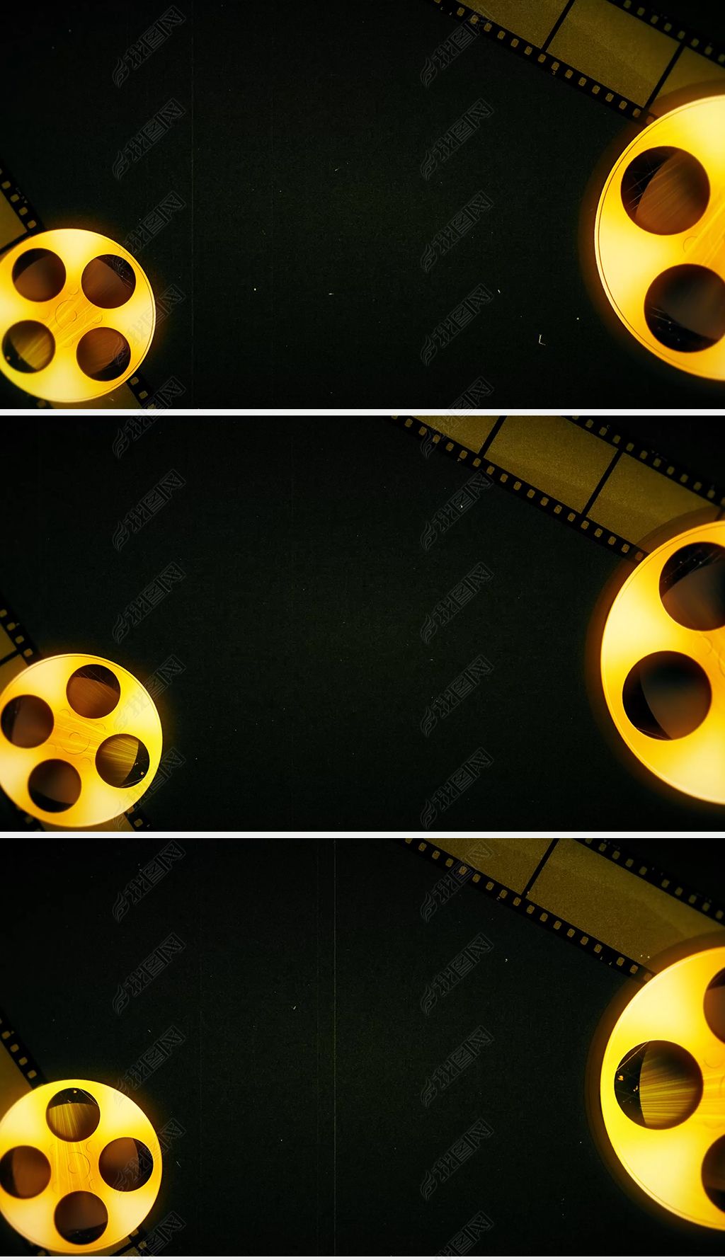 金色电影胶片老电影影像记录胶片背景视频视频素材下载-我图网