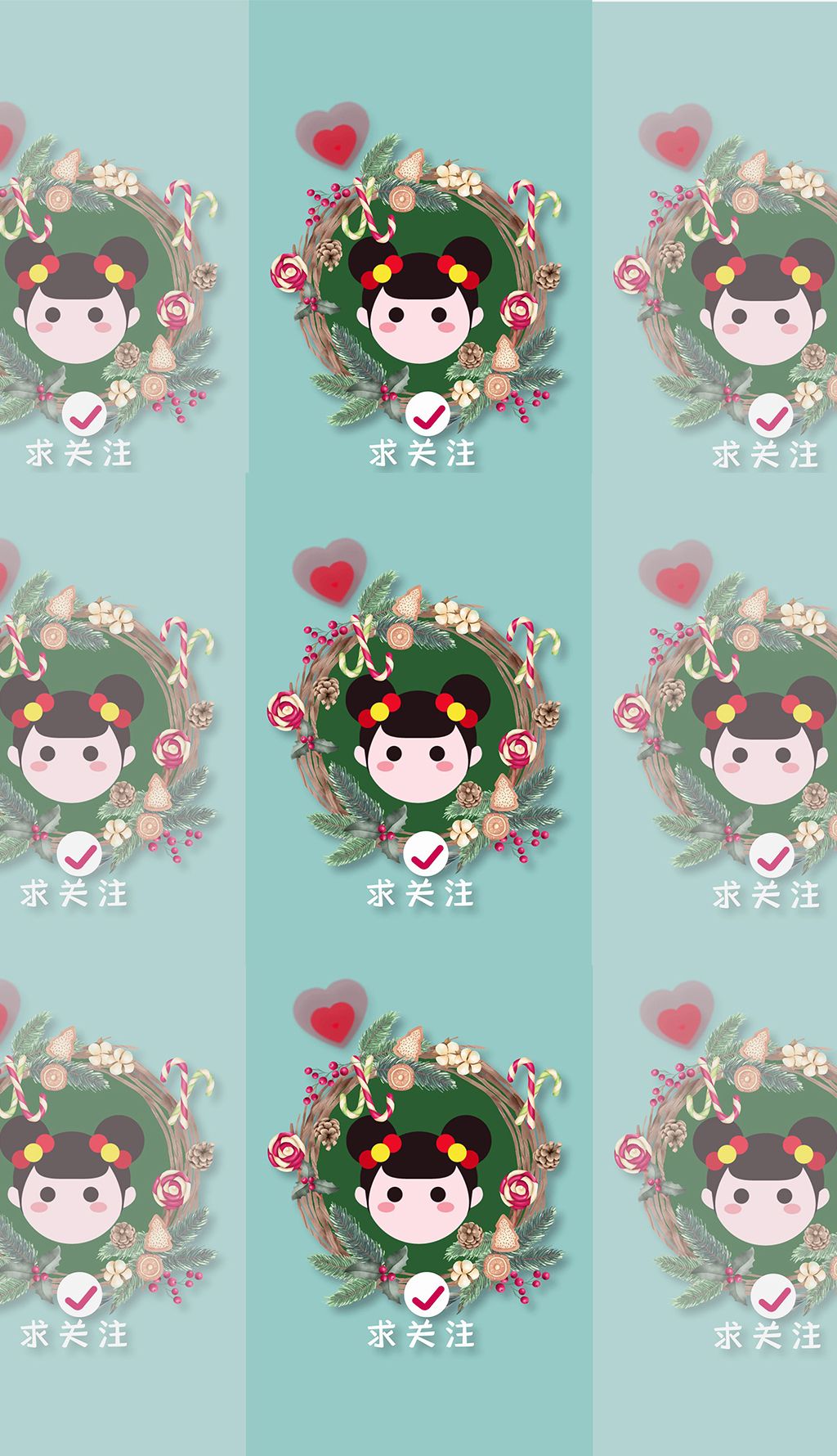 原创森系某音点赞求关注特效ae模板版权可商用