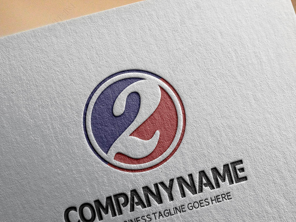原创关于数字2的logo设计欣赏二标志模板版权可商用