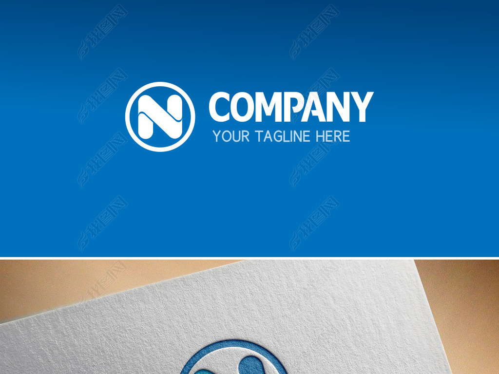 n英文logo设计赏析n型标志矢量素材