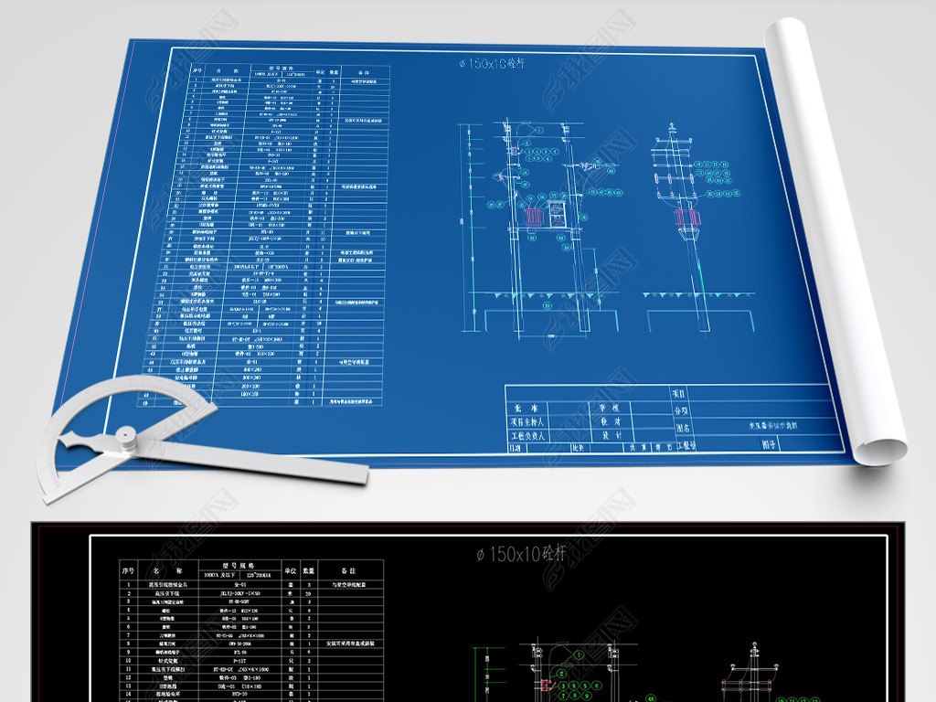 CAD˫˱ѹװͼ