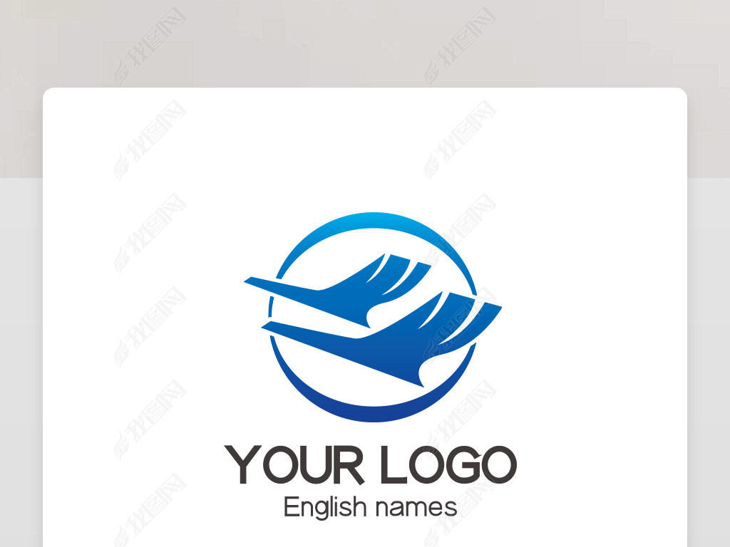 大雁飞翔企业logo设计下载-编号23746681-金融保险logo-我图网