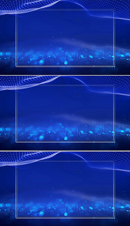 蓝色科技感商务空间新闻演播室智慧城市新闻联播背景视频