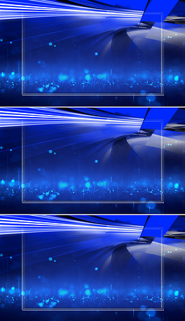 科技感商务空间新闻演播室智慧城市新闻联播背景视频