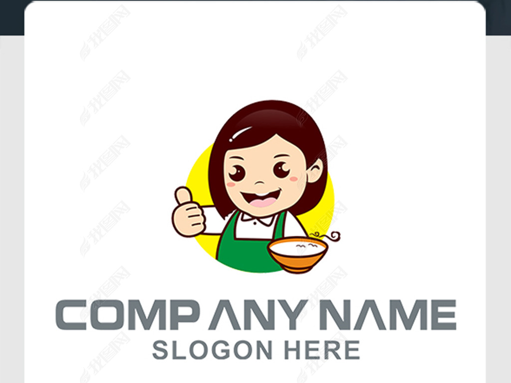 餐饮行业卡通女孩标志下载-编号23755005-其他行业logo-我图网