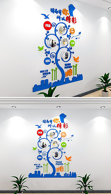 幼儿园 笑脸文化墙|小型3d创意微笑笑脸墙职工之家员工风采照片墙企业