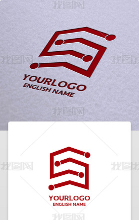 文化传媒公司LOGO设计网络电商企业标志设计字母S图形logo设计欣赏