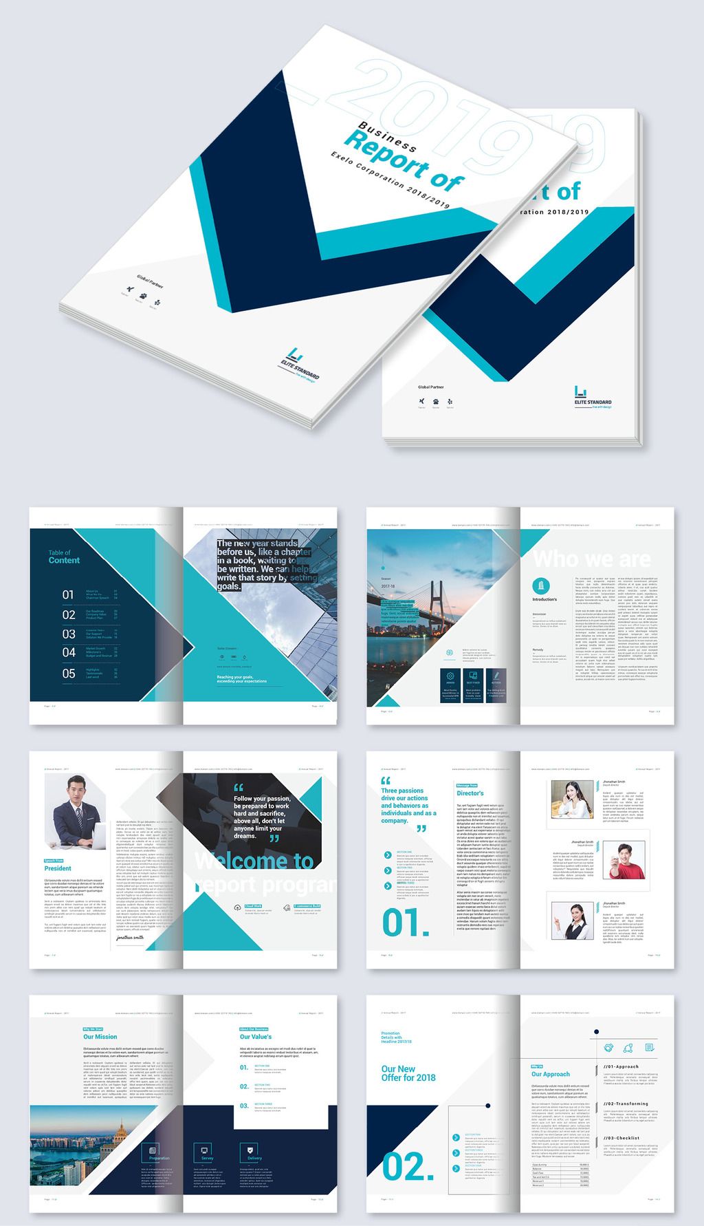 高端时尚企业宣传画册介绍手册word设计