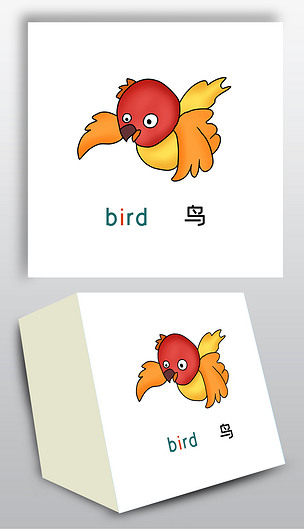 动物小鸟英语字母卡片学英语认音标拼音拼读训练字母卡片