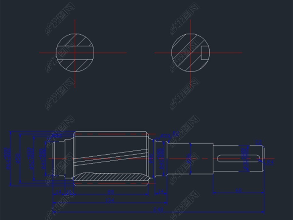 CAD机械设计常用二维三维轴承类及弹簧类图块模型