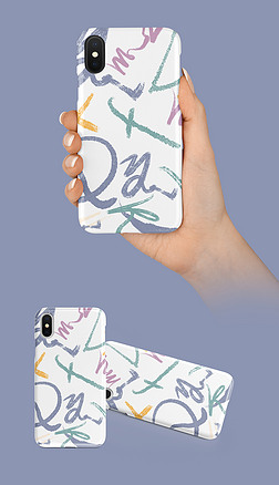 手机壳英文素材照片手机壳图案|时尚简约风手写英文手机壳图案设计