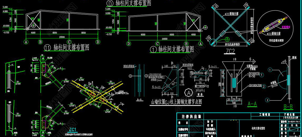 60׳ũҵｨˮṹCAD