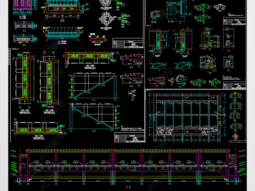 ĳˮ˳ؽṹͼCAD