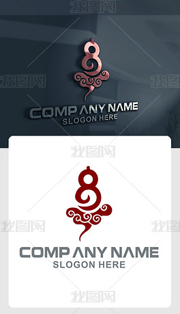 原创葫芦祥云标志版权可商用