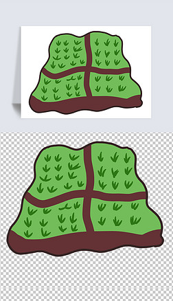 象形字田免扣元素png