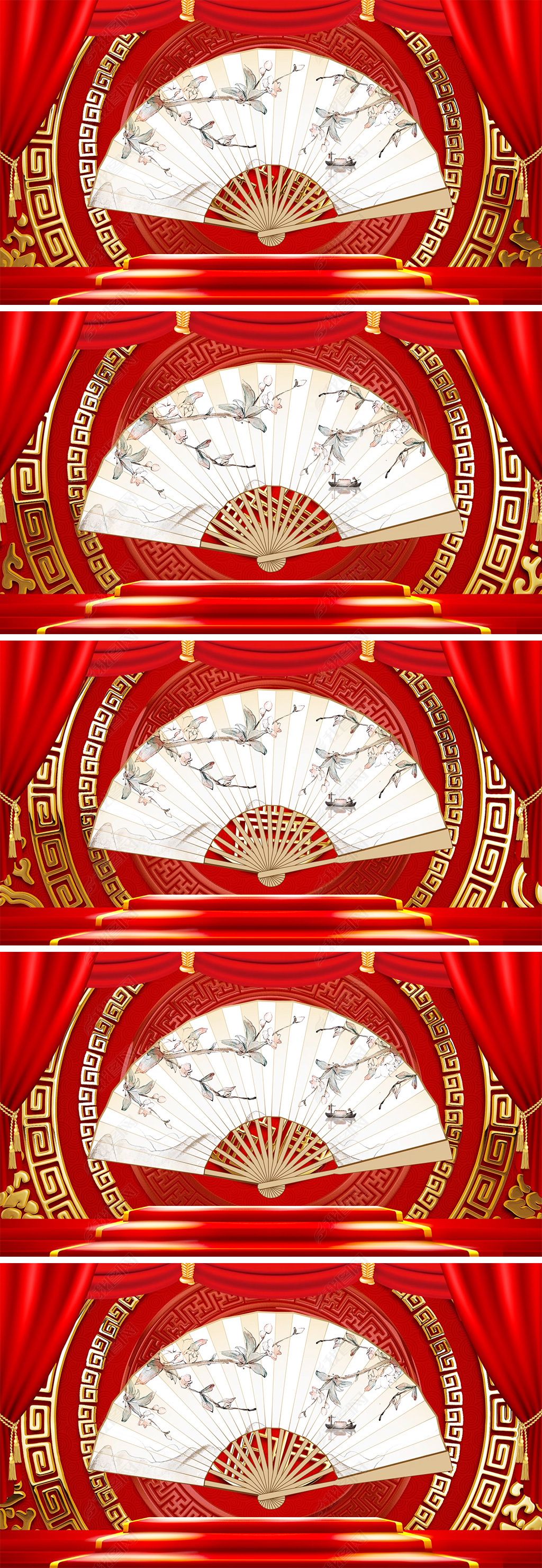 中国风舞台相声戏曲背景视频