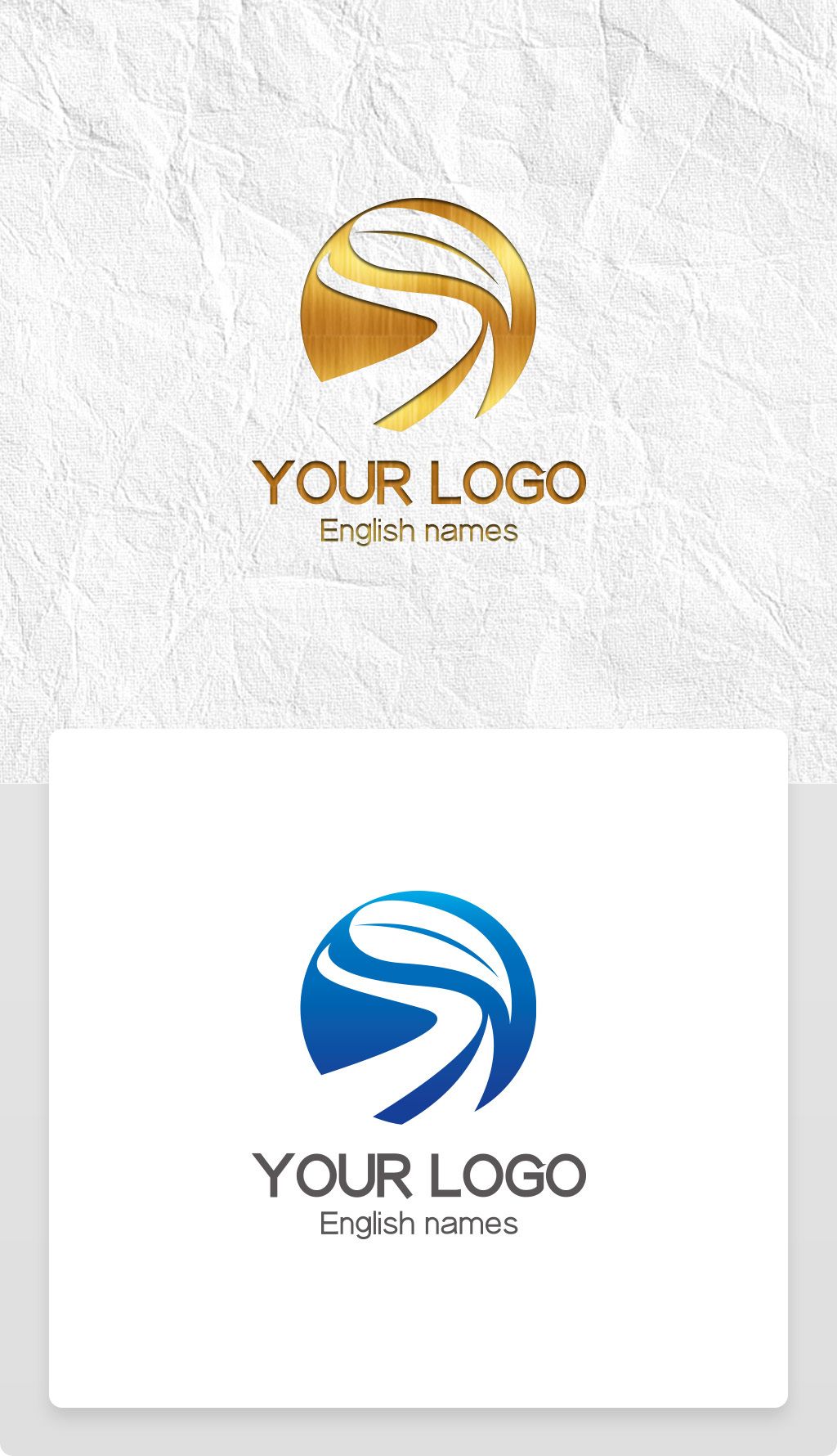 圆形河流叶子logo设计下载-编号23875697-茶艺餐饮logo-我图网