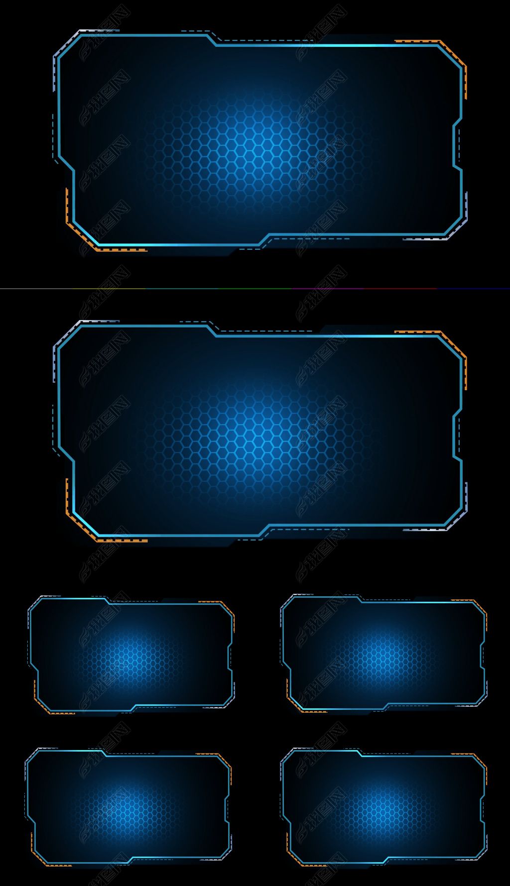 边框ae模板(内含带通道视频)