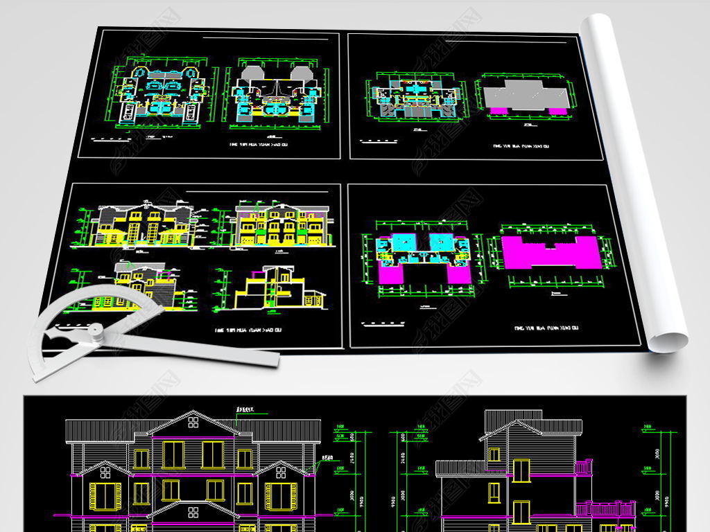 自建房住宅别墅CAD建筑施工图