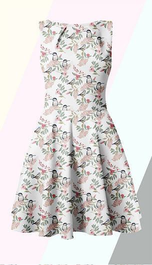 时尚植物花卉动物服装图案印花